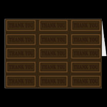 Candy Thank You Card cards