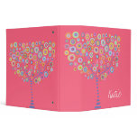 Candy Trees Retro Name Custom Folder Binder