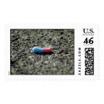 Candy Worm Postage Stamp