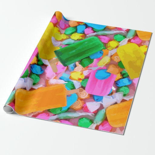 Candy Wrapping Paper Zazzle