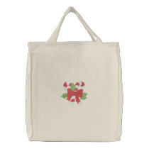 Candycane Christmas embroidered bags by Embroidery4U Candycane Christmas embroidered bags