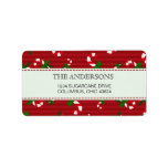 Candycane pattern return address labels