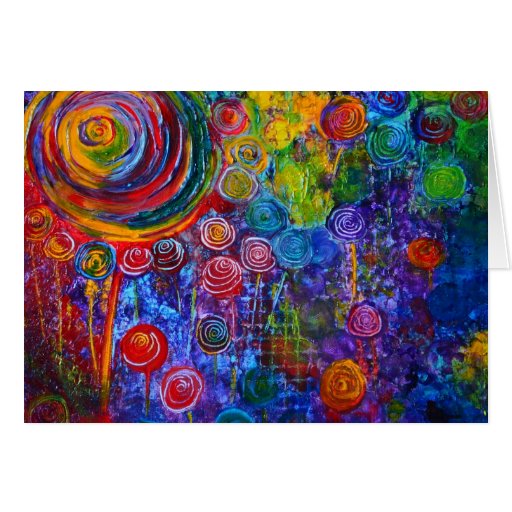"Candyland" Rainbow Card Art