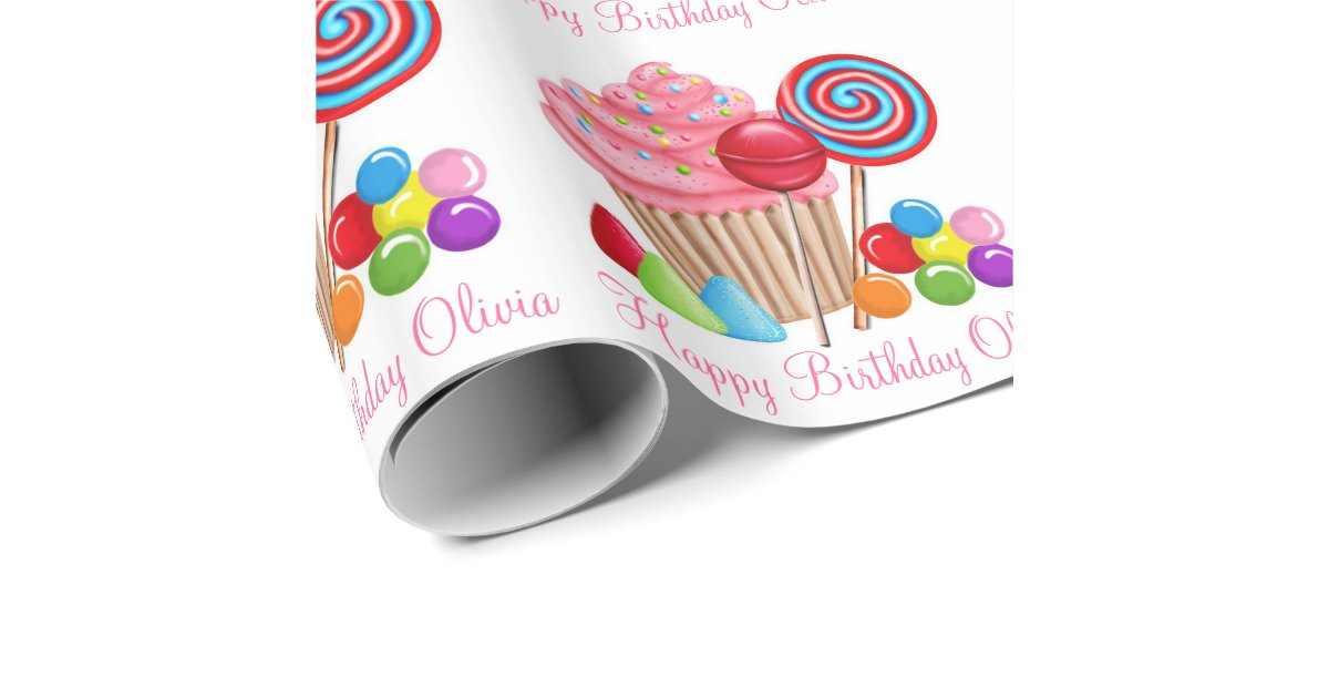 Candyland wrapping paper Zazzle