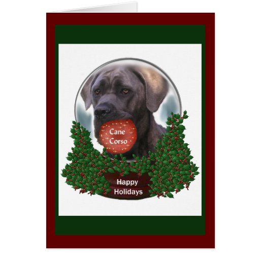 Cane Corso Christmas Gifts Card Zazzle