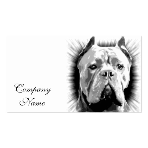 Cane Corso Dog Business Card Templates