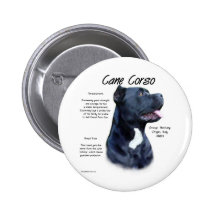 Cane Corso History Design Buttons