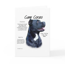 Cane Corso History Design Greeting Cards