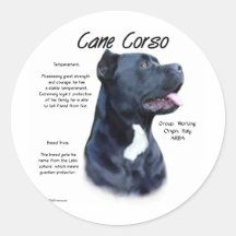 Cane Corso History Design Sticker