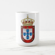 Caneca Armas do Reino de Portugal. Mug Arms of the