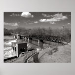 Caney Fork Western Railroad crossing Barren Fork Print