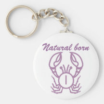 Cangrejo llevado natural llavero personalizado