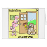 Canine Blind Dates Funny Dog Cartoon Gifts &amp; Tees Cards