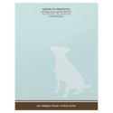 Canine blue brown posh pet sitting service custom letterhead