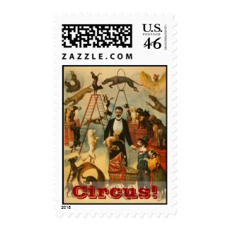 Canine Circus! - Postage stamp
