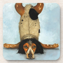 Canine Contortionist cork coasters
