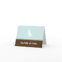 Canine dog personal name custom note card blank card
