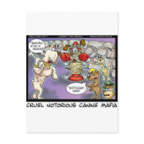 Canine Mafia Funny Tees Cards Mugs & GIfts postcards