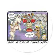Canine Mafia Funny Tees Cards Mugs & GIfts stickers