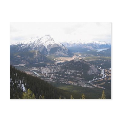 Canmore Alberta's Mystic Springs Postcard by starverse