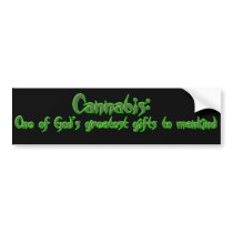 Cannabis: God's Gift bumper stickers