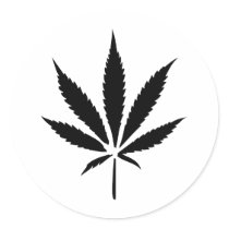 cannabis hemp leaf stickers