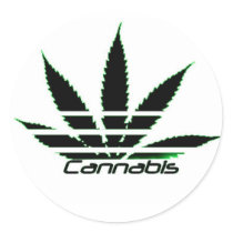 cannabis stickers by KrisLittle cannabis stickers