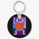 canned peaches Keychain