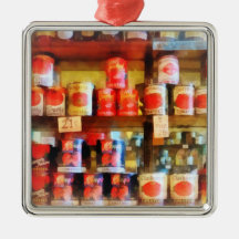 Canned Tomatoes Christmas Ornaments