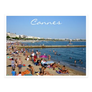 cannes beachside postcard