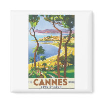 Cannes Cote D' Azur Fridge Magnet
