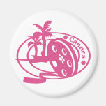 Cannes Stamp Refrigerator Magnet