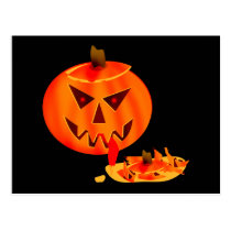 Cannibal Jack O Lantern Postcard