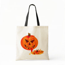 Cannibal Jack O Lantern Tote Bags