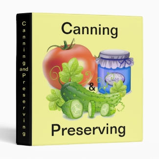 Canning and Preserving Design Avery Binder