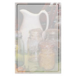 Canning Jar With Corn Stationery