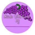 Canning Labels for Grape Jam, Jelly or Preserves stickers by stickermad Canning Labels for Grape Jam, Jelly or Preserves stickers