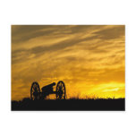 Cannon at sunset, Antietam National Battlefield Post Card