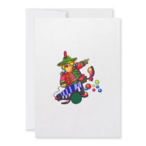 cannon clown custom invitations