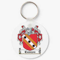 Cannon Family Crest keychains
