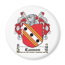 Cannon Family Crest Refrigerator Magnets