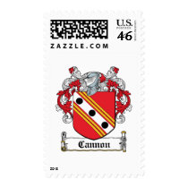 Cannon Family Crest Postage Stamp