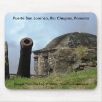 Cannon, Fuerte San Lorenzo, Rio Chagres, Panama mousepads by lshickzazzle Cannon, Fuerte San Lorenzo, Rio Chagres, Panama mousepads