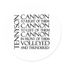 Cannons Round Stickers