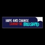 CANNOT BE RUSH'D bumper stickers