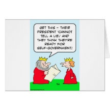 cannot tell lie king self government cards