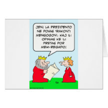cannot tell lie king self government esperanto cards