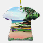 Canoe Beach Christmas Ornament