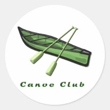 Canoe Club Design Sticker