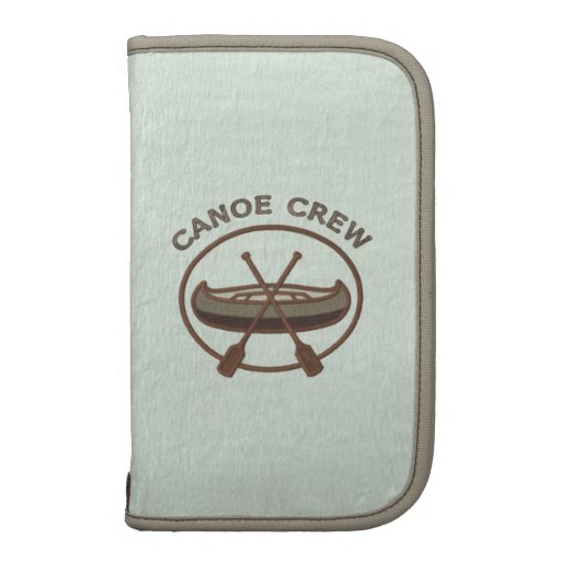 Canoe Crew Water Sports Insignia Green and Brown Folio Planners